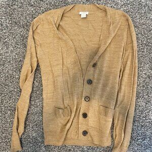 JCrew Lightweight Tan Carigan